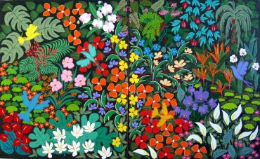 5 - Flores e Beija-flores (46x76)
